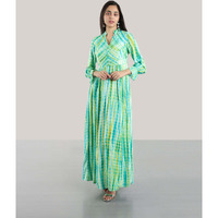 TIE N DYE FOX TROT DRESS(GREEN) M