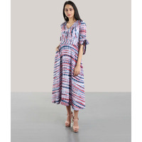 TIE N DYE SALSA DRESS (RUBY VIOLET) XS