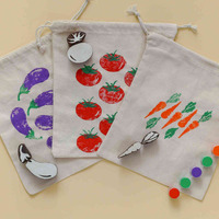 Stamp ART - Vegetables Block Printing Stamps (6 Stamps) 4 Years to 8 Years