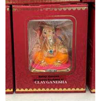Traditional Ganesh Idol with Ornate Headpiece 6 Inch
