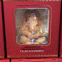 Traditional Ganesh Idol with Ornate Crown 6 Inch
