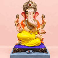 Traditional Pune Style Ganesh Idol with Kasba Design ??? 12 Inch