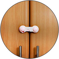 Safe-O-Kid Small Multipurpose Lock - Pack Of 2 Dual Color 2-Side Open