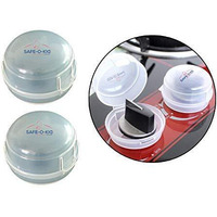 Safe-O-Kid 2 Gas Stove Knob Covers/Guards, Indoor Baby Safety, Translucent, Pack of 2 (Size: Pack of 2)