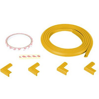 Safe-O-Kid - Unique High Density L-Shaped 2 mtr Long Mini 1 Edge Guard with 4 Corner Cushions - Yellow (Size: Pack of 1)