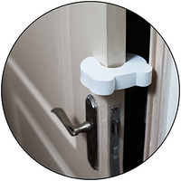 Safe-O-Kid - Pack of 8 - Fit-All, Teddy Shaped, Strong EVA Door Guard (Size: Pack of 8)