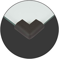 Safe-O-Kid High Density U Shaped Extra Thick Large Nbr Corner Cushions (Black) -Combo Pack of 4 (Size: Pack of 4)