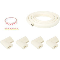 Safe-O-Kid - Unique High Density 2 mtr Long U - Shaped 2 Edge Guards with 8 Corner Cushions (Size: Pack of 2)