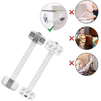 Safe-O-Kid - (Pack of 8) - High Quality, Adjustable Large Multi-Purpose Child Safety Lock (Size: Pack of 8)