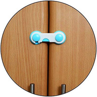 Safe-O-Kid - Pack of 1 - Easy to Use, Durable, Colorful Child Proof Cabinet Lock