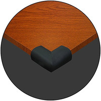 Safe-O-Kid - Pack of 16 - High Quality High Density L-Shaped Extra Thick - Large Nbr Corner Cushions - Black (Size: Pack of 16)