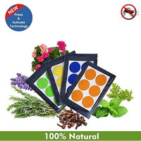 Safe-O-Kid Pack of 96(+6 Free) Assorted Color Mosquito Repellent Patches (Size: Pack of 96 + 6)