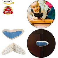 Safe-O-Kid - Pack of 2 - High Quality, Durable, Elegant 100% Kid Safe Drawer Lock- Blue (Size: Pack of 2)