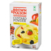 Brown & Polson Custard Powder Vanilla - 500 Gm (1.1 Lb)