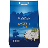 Khazana Premium Basmati Rice Blue Bag - 10 Lb (4.5 Kg) [50% Off]