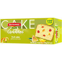 Britannia Fruit Cake Eggless - 9.7 Oz (275 Gm)