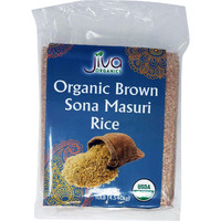 Jiva Organics Organic Brown Sona Masuri Rice - 10 Lb (4.5 Kg)