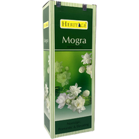 Heritage Agarbatti Mogra Incense Sticks - 120 Sticks