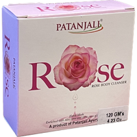 Patanjali Rose Body Cleanser Soap Bar - 120 Gm (4.23 Oz)