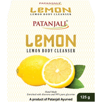 Patanjali Lemon Body Cleanser Soap Bar - 120 Gm (4.23 Oz)