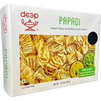 Deep Papadi Gluten Free Chickpea Crisps - 12.3 Oz (350 Gm)
