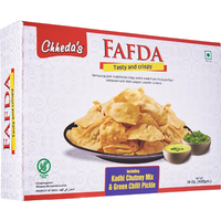 Chheda's Fafda With Kadhi Chutney and Pickle - 400 Gm (14 Oz) [FS]