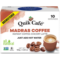 Quik Cafe Madras Coffee Unsweetened - 160 Gm (5.64 Oz)