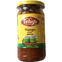 Telugu Mango Without Garlic Pickle - 300 Gm (10 Oz) [50% Off]