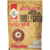 24 Mantra Organic Ragi Idli Mix With Chutney Powder - 216 Gm (7.62 Oz) [50% Off]