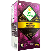 24 Mantra Organic Tulsi Ginger Tea 25 Bags - 37.5 Gm (1.3 Oz)