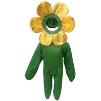 KFD Yellow flower fancy dress for kids,Nature Costume for Annual function/Theme Party/Stage Shows/Competition/Birthday Party Dress