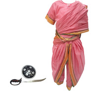 KFD Rani Laxmi Bai fancy dress for kids,National Hero/freedom figter Costume for Independence Day/Republic Day/Annual function/theme party/Competition/Stage Shows Dress