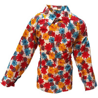 KFD Flower Print Shirt fancy dress for kids,Western Costume for School Annual function/Theme Party/Competition/Stage Shows/Birthday Party Dress