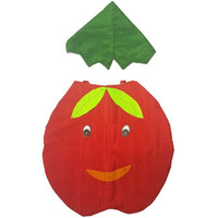 Kaku Fancy Dresses Apple cutout with Cap for kids