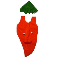 Kaku Fancy Dresses Carrot cutout with Cap for kids