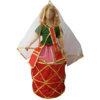 KFD Manipuri fancy dress for kids,Indian Dance Traditional Wear for Annual function/Theme Party/Competition/Stage Shows/Birthday Party Dress