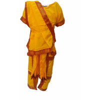 KFD Bharatnatyam fancy dress for kids,Indian Dance Traditional Wear for Annual function/Theme Party/Competition/Stage Shows/Birthday Party Dress