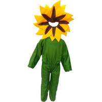 KFD Yellow flower fancy dress for kids,Nature Costume for Annual function/Theme Party/Stage Shows/Competition/Birthday Party Dress