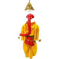 KFD Lord Ganesha fancy dress for kids,Ramleela/Dussehra/Mythological Character for Annual function/Theme party/Competition/Stage Shows Dress
