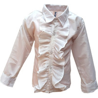 KFD White frill Shirt fancy dress for kids,Western Costume for Annual function/Theme Party/Competition/Stage Shows/Birthday Party Dress