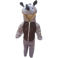 KFD Rhino fancy dress for kids,Wild Animal Costume for School Annual function/Theme Party/Competition/Stage Shows Dress