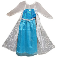 Kaku Fancy Dresses Elsa Costume,western costume