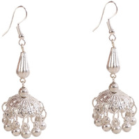 Silver Jhumki Fancy Dress Accessory For Kids
