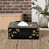 Home Decorative Wooden Dining Table End Table Top Decor Tissue Box Holder Kitchen Accessories Items