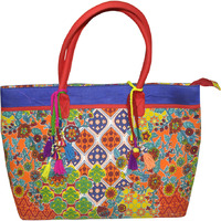 Indian Women's Tote Hand Bags Purses Block Printed Cotton Fabric Shopping Bag