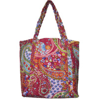 Indian Cotton Shopping Handbag Exclusive Cotton Shoulder Tote Bag Wedding