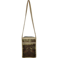 Ethnic Silk Cross body Beige Sling Jhola Bags Ladies Fashion Shoulder Sling Bags