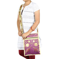 Silk Hippy Shoulder Bag Sling Boho Beach Gypsy Cross Body Handbag Exclusive