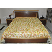 Handmade Cotton Block Printed Bedspreads House Warming Bedding Bedsheet Cover