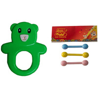 Auto Flow Rattle Toy - Guddu Toy - BT24 Combo Green